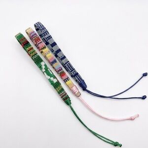 Handmade Bracelets - Green, Multicolor & Navy Set. (Unisex)